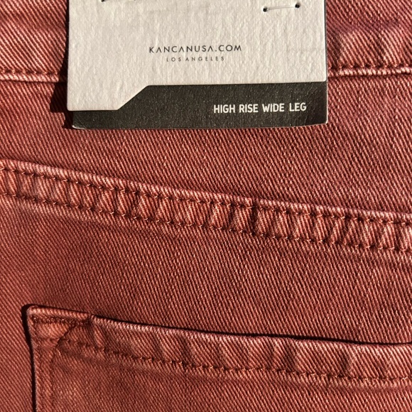 KanCan Terracotta High Rise Wide Leg size 13 - Picture 7 of 10